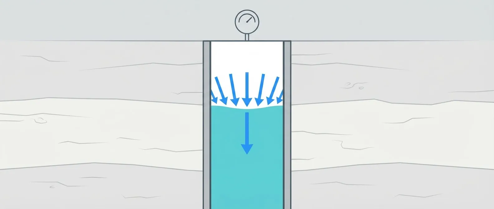 Overcoming water back-pressure